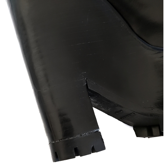 BURBERRY double buckle leather monk platform wedge - Picture 6 of 11